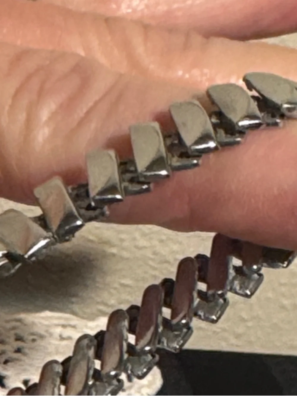 Baby Silver-Tone Stretch Bracelet